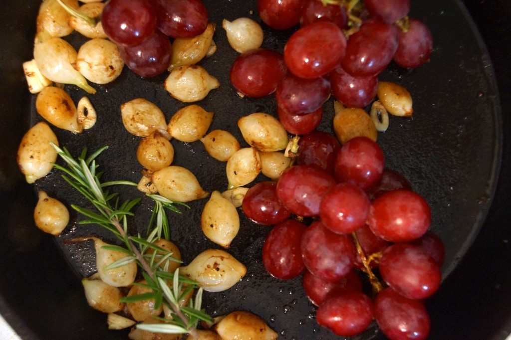 Pearl Onions, Grapes, Rosemary