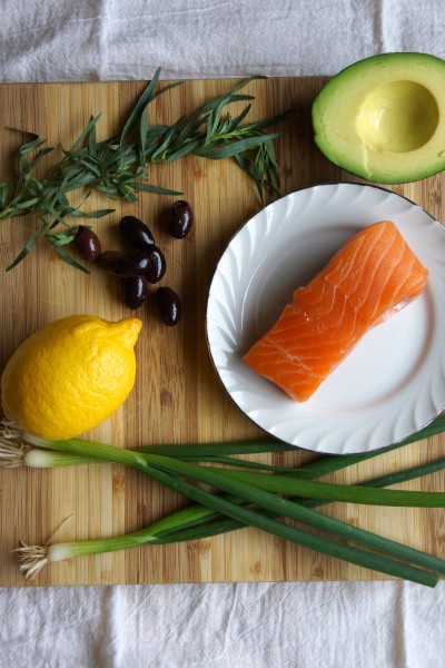 Salmon Tartare with Avocado, Olives & Tarragon