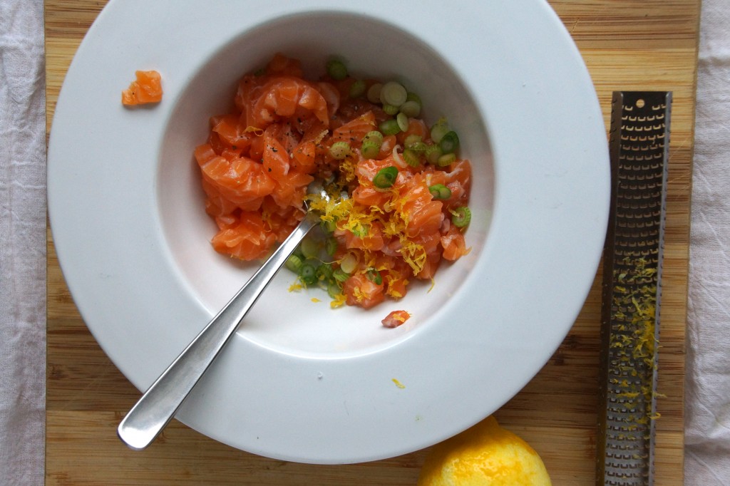 Salmon Tartare With Avocado Olives And Tarragon Strawberryplum 8889