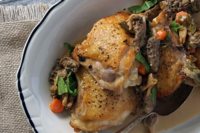 Chicken & Morel Mushroom Fricassée