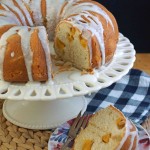 Peach Bundt Cake with Cardamom & Ginger