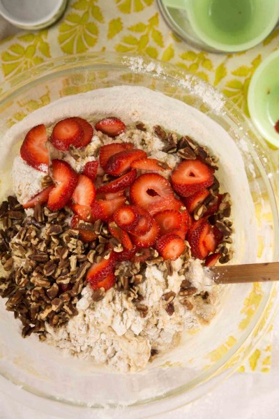 Strawberry-Pecan Oatmeal Muffins